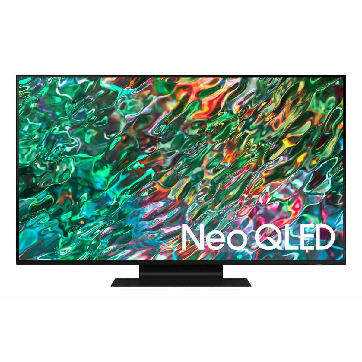 تلفزيون سمارت QLED سامسونج، 75 بوصة، دقة نيو 4K بريسيفر داخلي - 75QN90CA