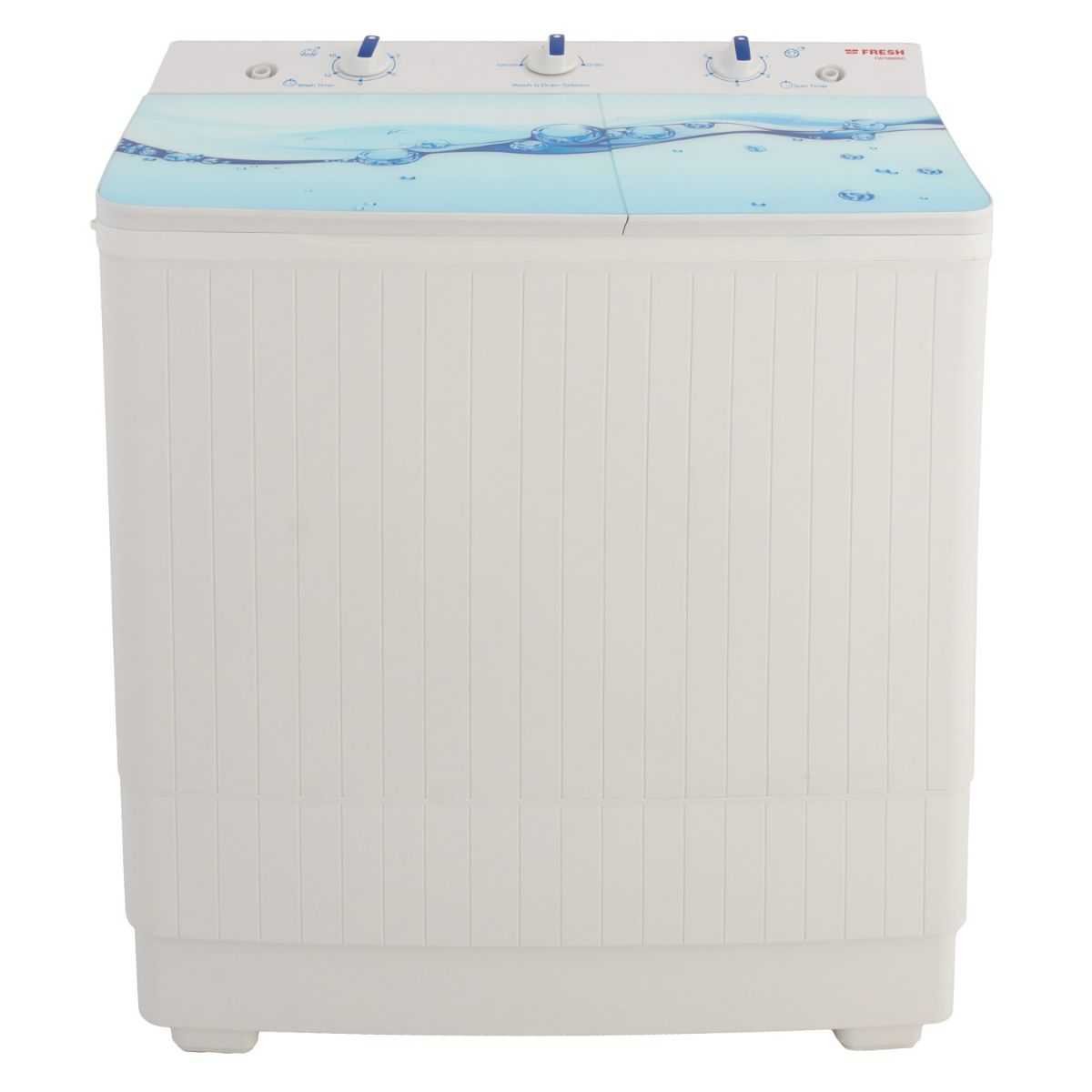 غسالة ملابس نصف اتوماتيك فريش دايموند، تحميل علوي، مزودة بمجفف، 8 كيلو، ابيض- FWT800ND