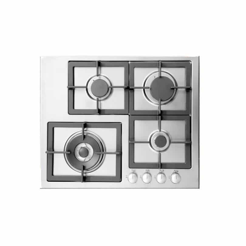 مسطح غاز فولجر،60 سم، 4 شعلات، ستانلس ستيل - HFG64PSM4BFT