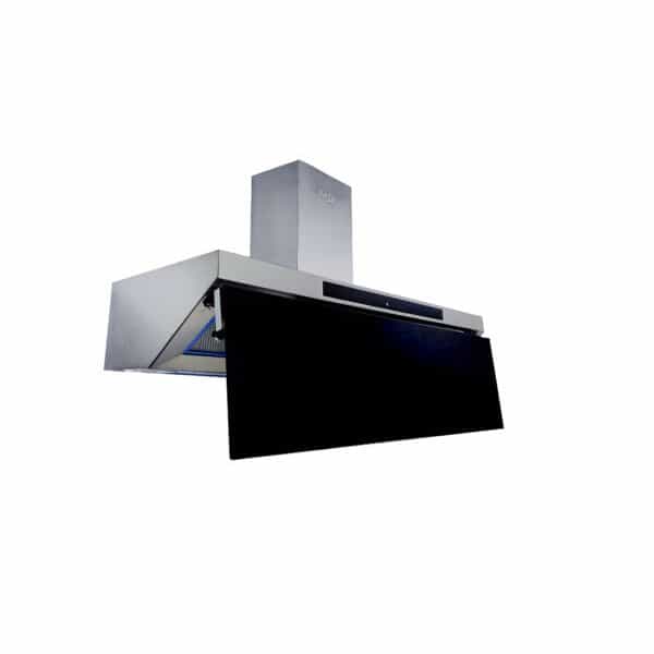 شفاط مطبخ بيورتي جولدن سوفتو، 90 سم بمدخنة - فضي