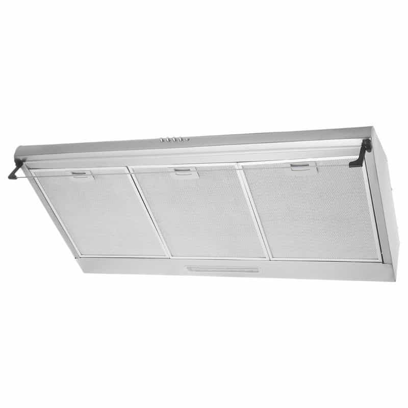 Black and White Cooker Hood, 90 cm, Silver - CK-960