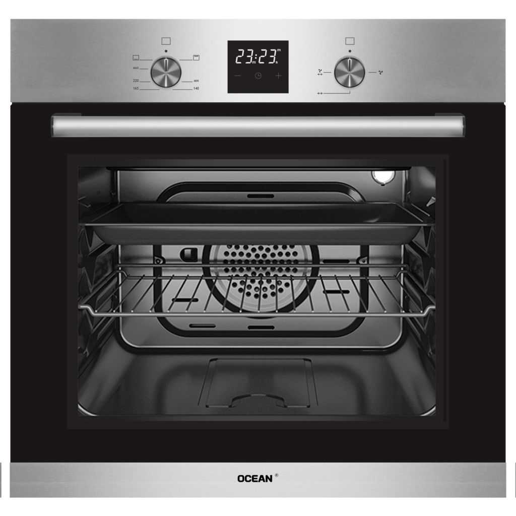 فرن غاز بلت ان اوشن، بشواية، 54 لتر، ستانلس ستيل - OGVOF 64 I R C TC SV